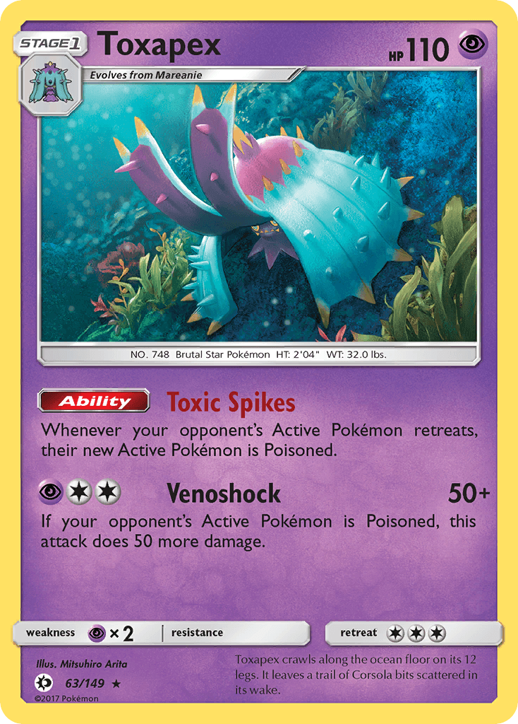 Toxapex — Sun & Moon #63