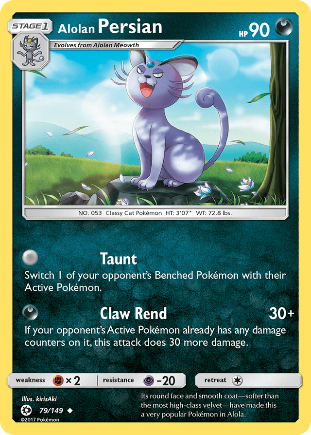 Alolan Persian — Sun & Moon #79