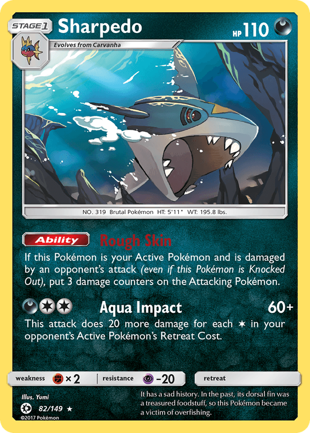 Sharpedo — Sun & Moon #82
