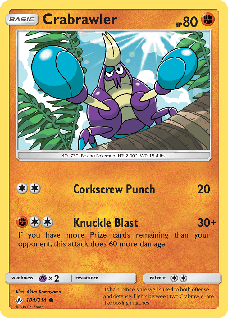 Crabrawler — Unbroken Bonds #104