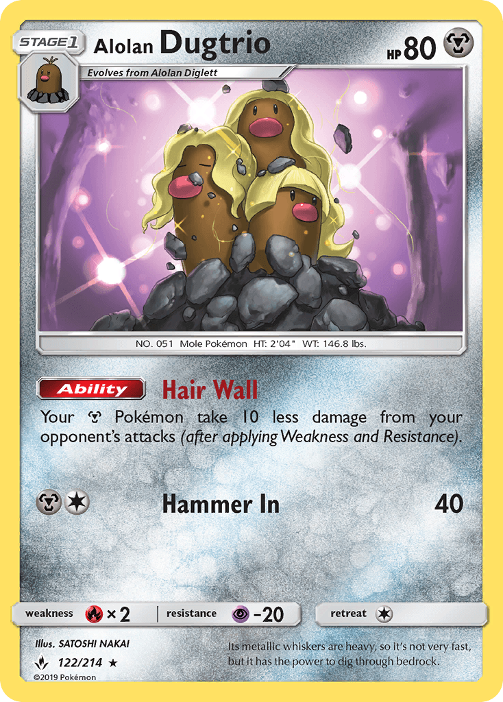Alolan Dugtrio — Unbroken Bonds #122