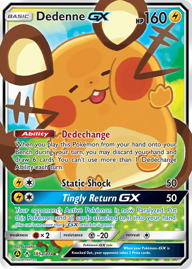 Dedenne-GX — Unbroken Bonds #195a