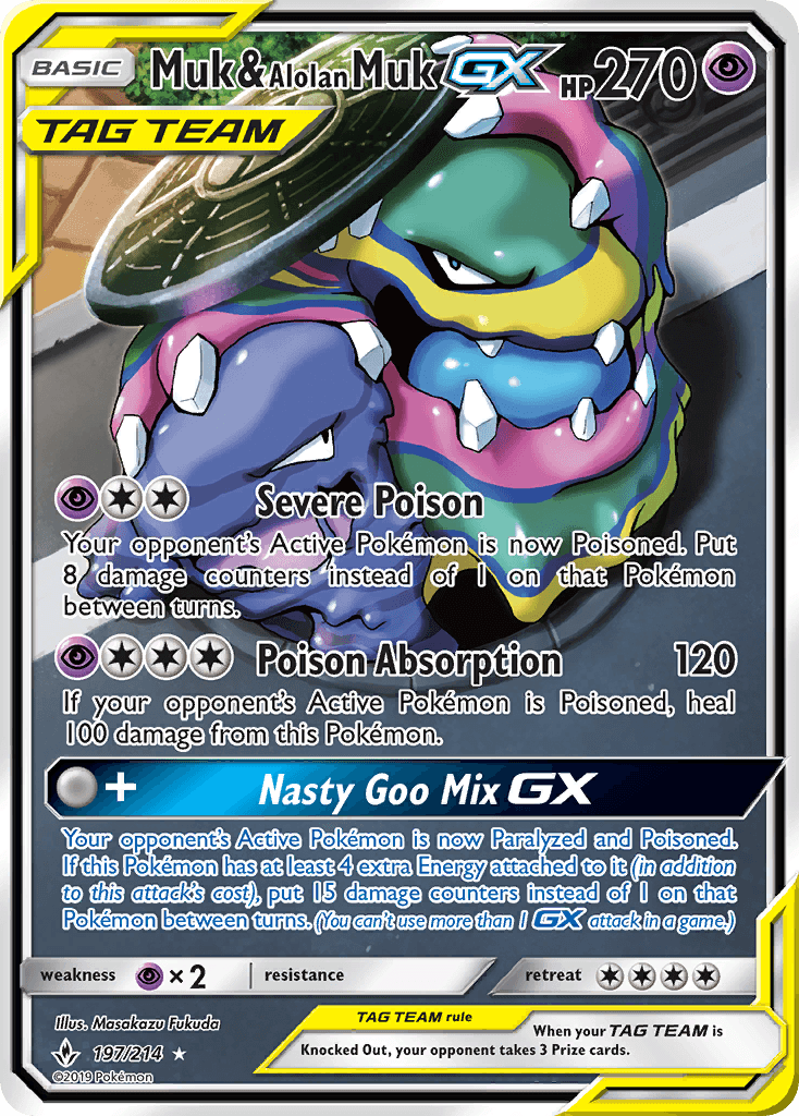 Muk & Alolan Muk-GX — Unbroken Bonds #197
