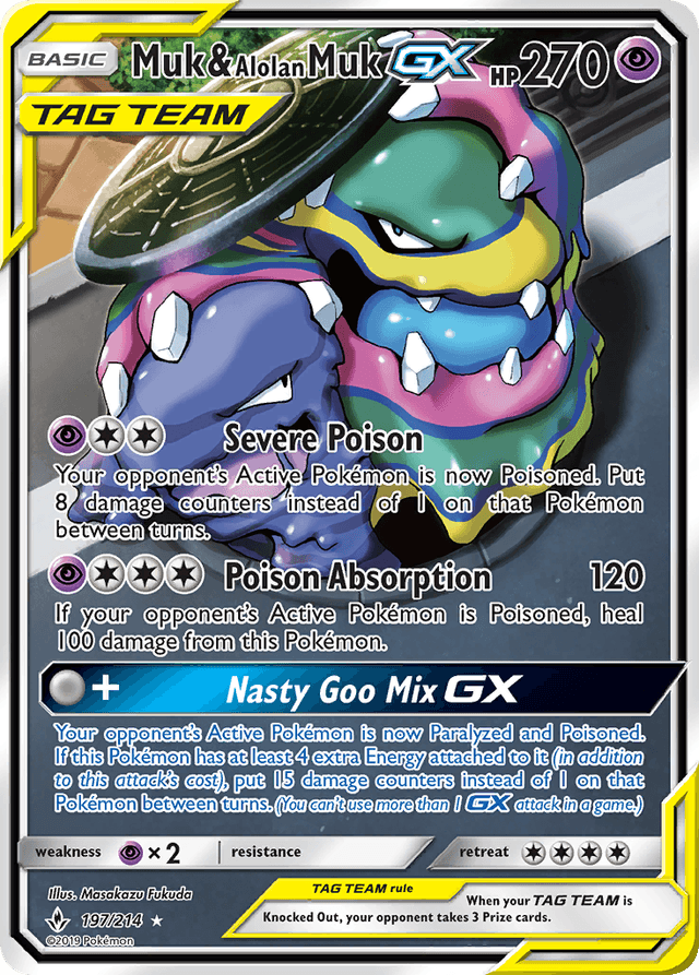 Muk & Alolan Muk-GX — Unbroken Bonds #197