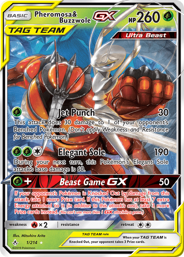 Pheromosa & Buzzwole-GX — Unbroken Bonds #1