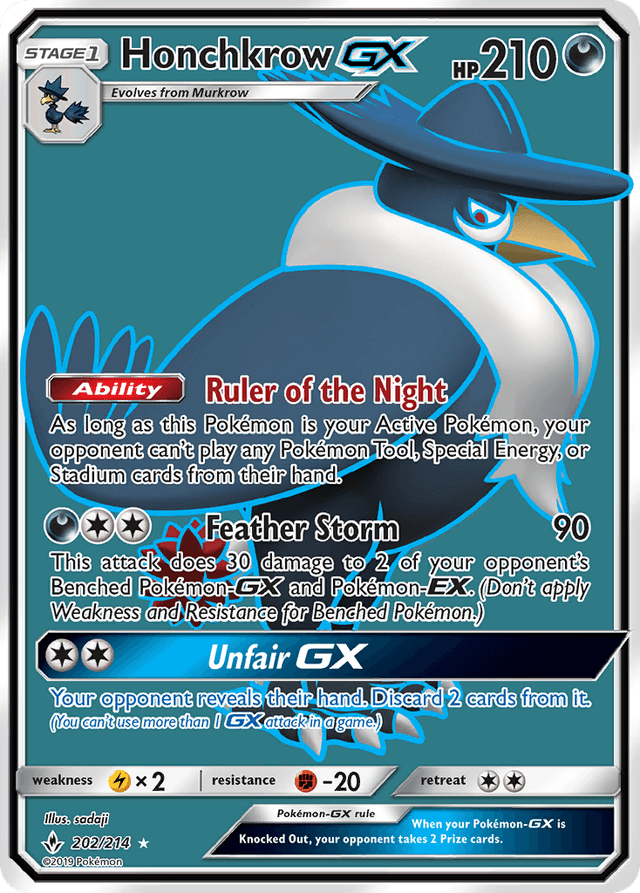 Honchkrow-GX — Unbroken Bonds #202