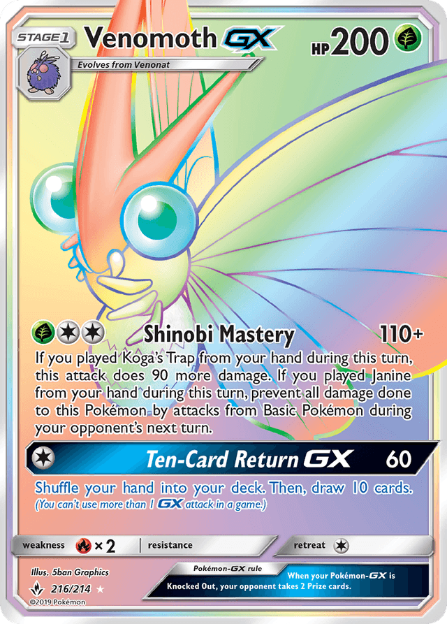 Venomoth-GX — Unbroken Bonds #216