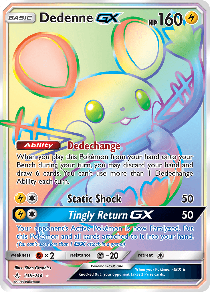 Dedenne-GX — Unbroken Bonds #219
