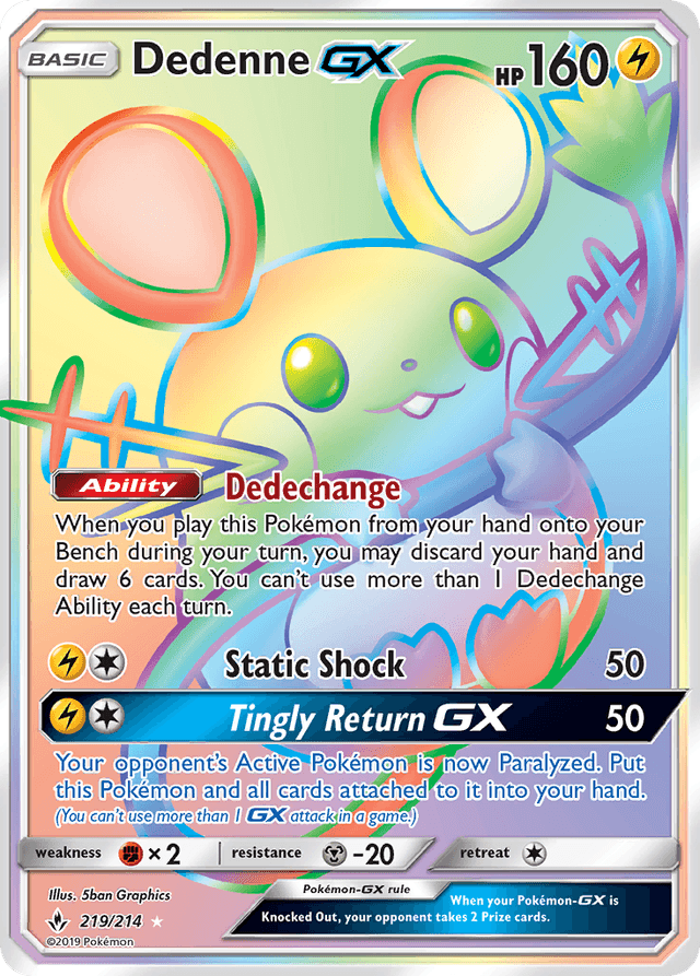 Dedenne-GX — Unbroken Bonds #219