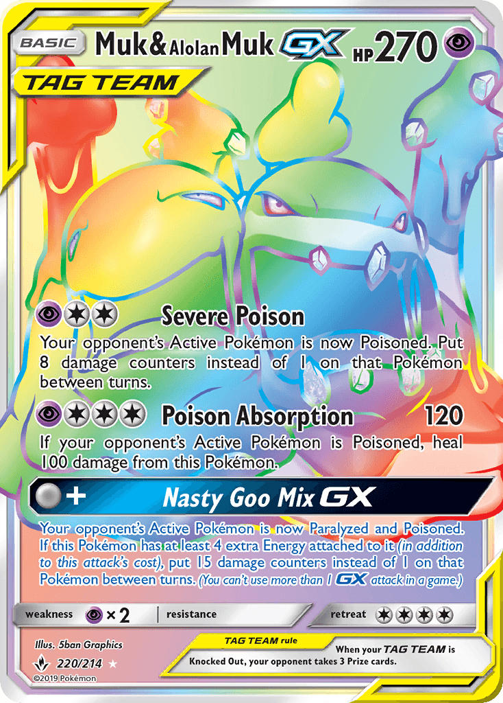 Muk & Alolan Muk-GX — Unbroken Bonds #220