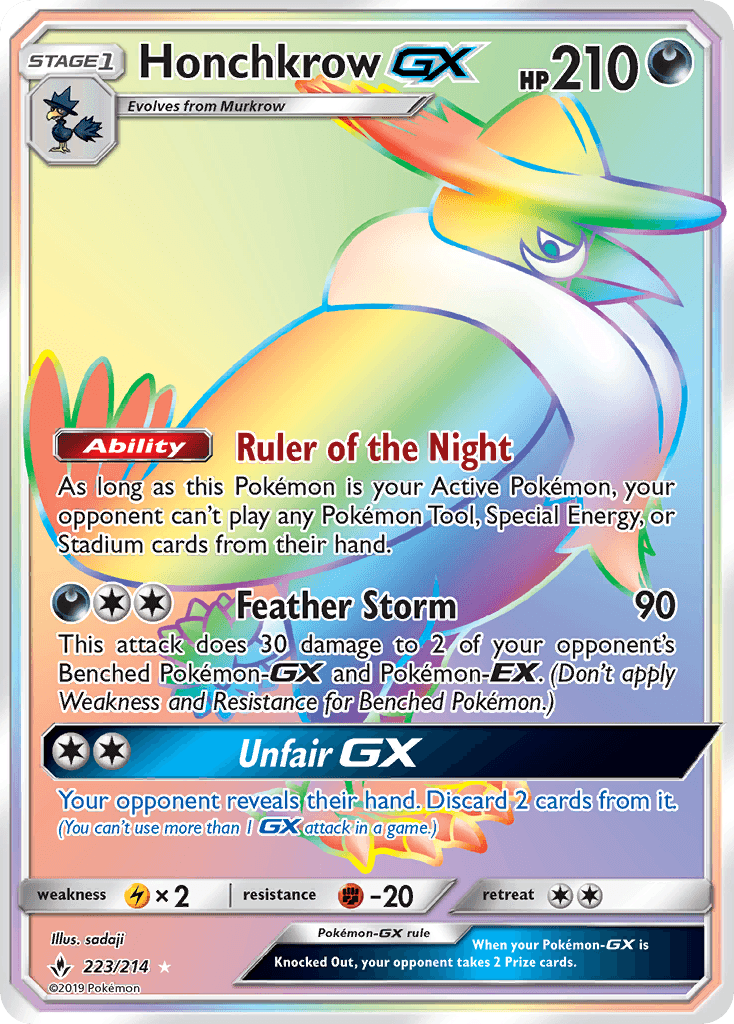 Honchkrow-GX — Unbroken Bonds #223