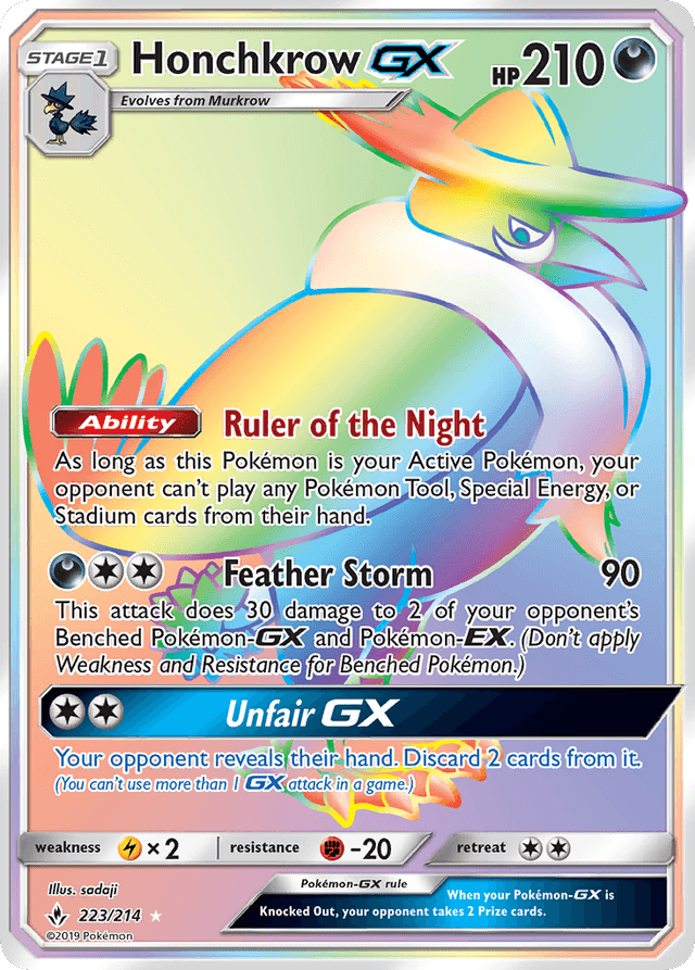 Honchkrow-GX — Unbroken Bonds #223