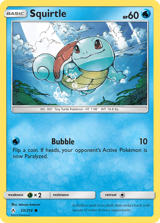 Squirtle — Unbroken Bonds #33