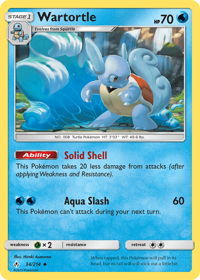 Wartortle — Unbroken Bonds #34