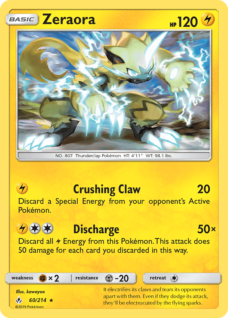 Zeraora — Unbroken Bonds #60