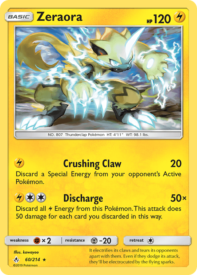 Zeraora — Unbroken Bonds #60