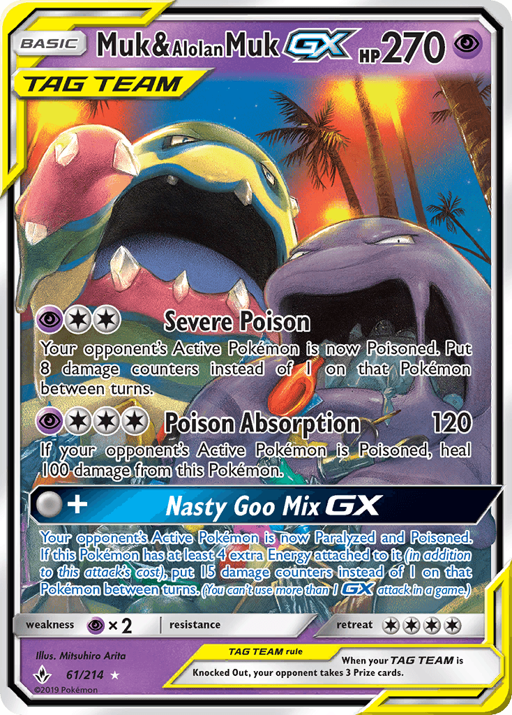 Muk & Alolan Muk-GX — Unbroken Bonds #61
