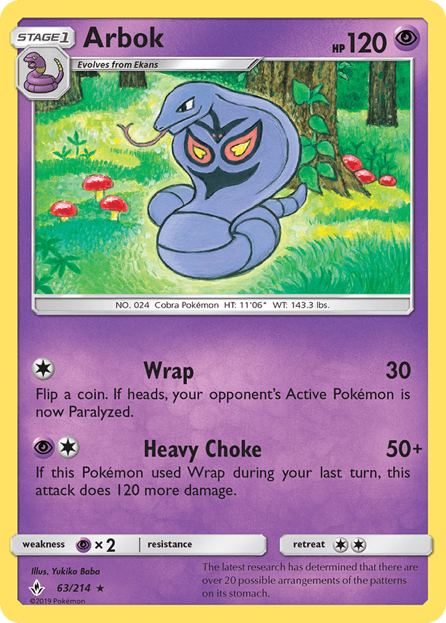 Arbok — Unbroken Bonds #63