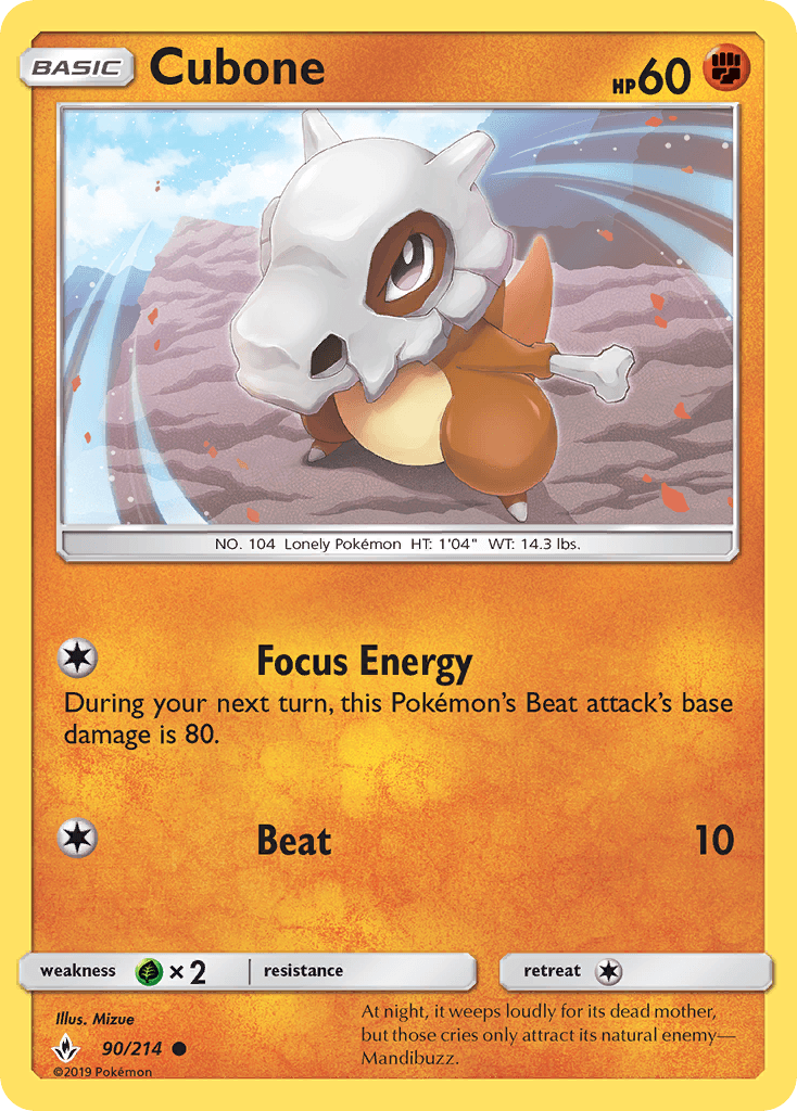 Cubone — Unbroken Bonds #90
