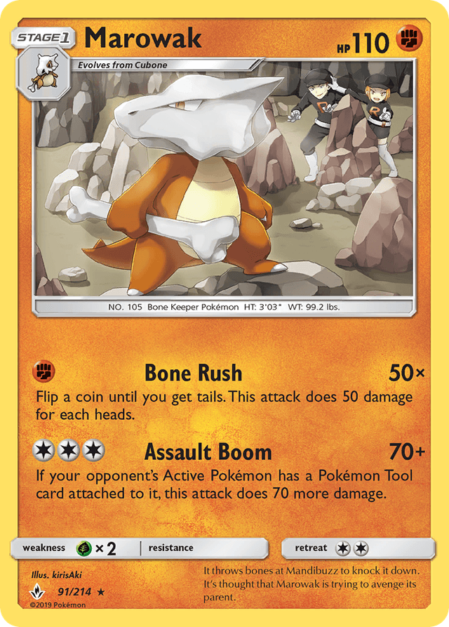 Marowak — Unbroken Bonds #91