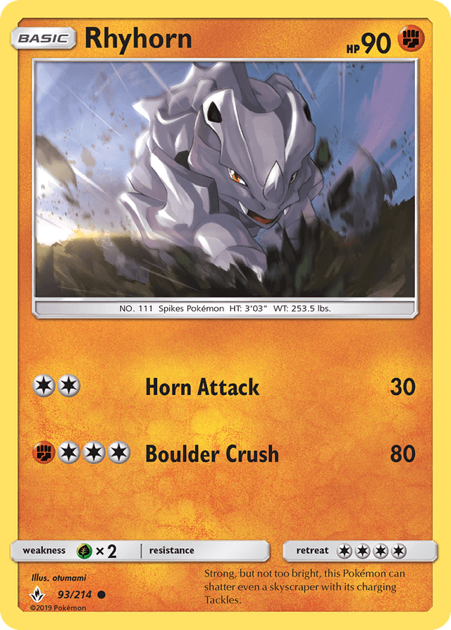 Rhyhorn — Unbroken Bonds #93