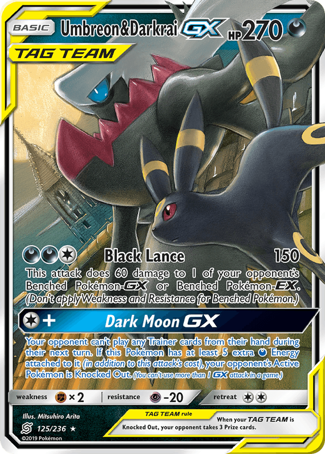 Umbreon & Darkrai-GX — Unified Minds #125