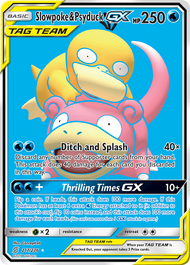 Slowpoke & Psyduck-GX — Unified Minds #217