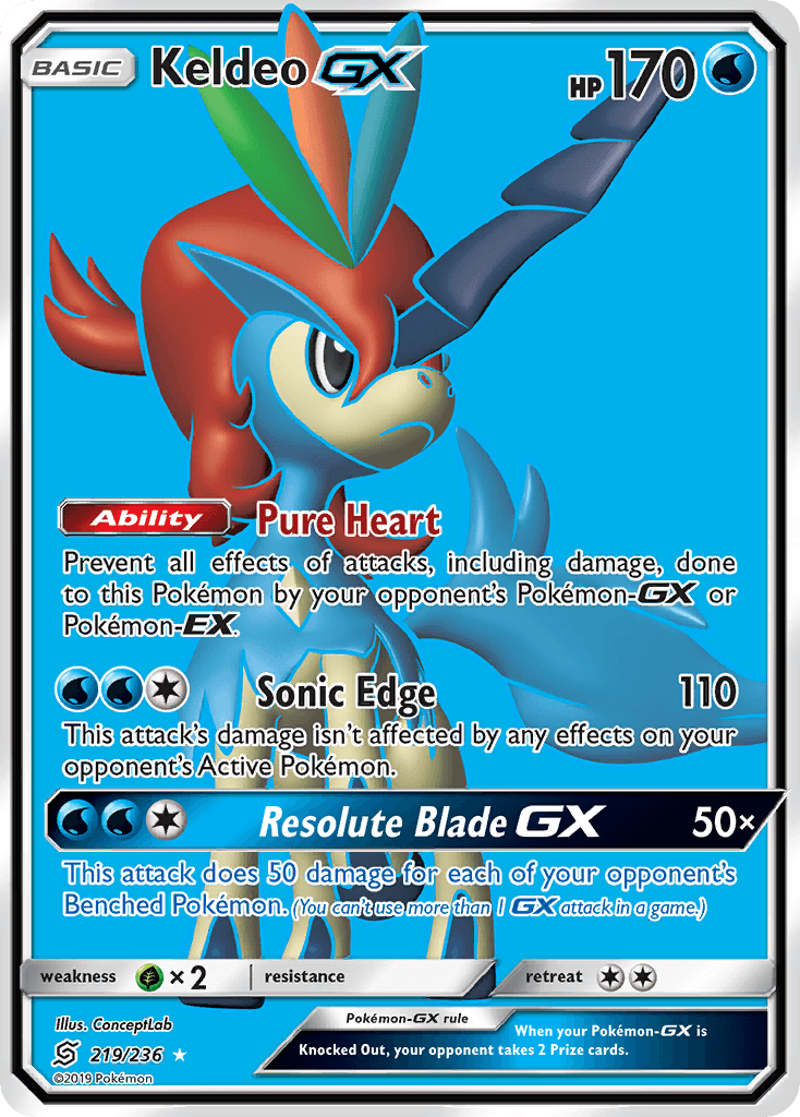 Keldeo-GX — Unified Minds #219