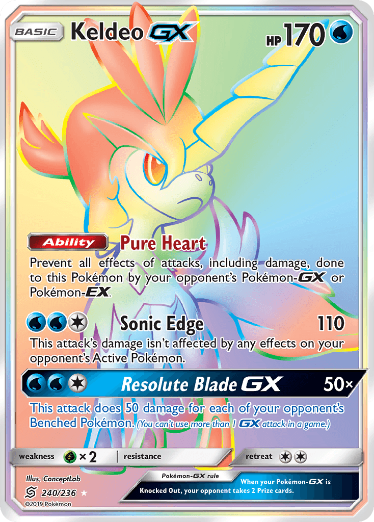 Keldeo-GX — Unified Minds #240
