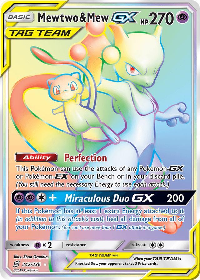 Mewtwo & Mew-GX — Unified Minds #242