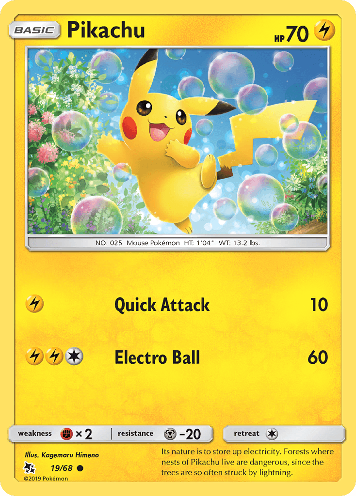 Pikachu — Hidden Fates #19