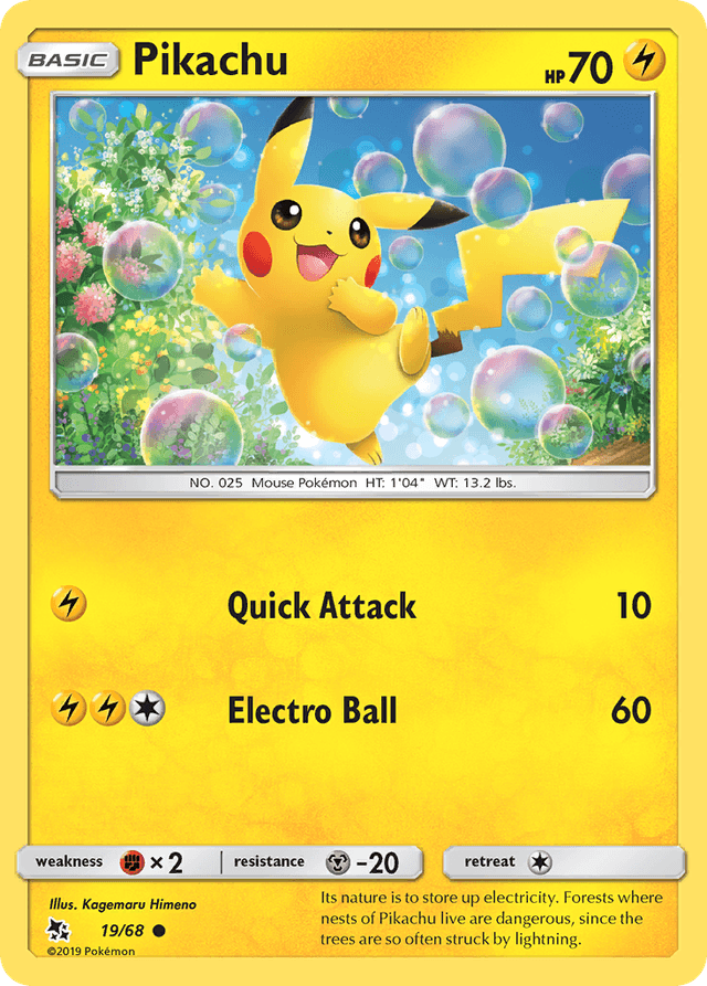 Pikachu — Hidden Fates #19