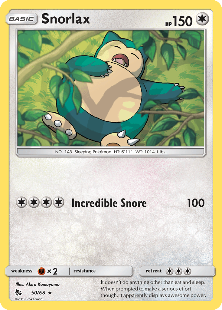 Snorlax — Hidden Fates #50