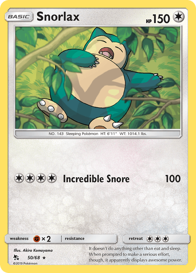 Snorlax — Hidden Fates #50