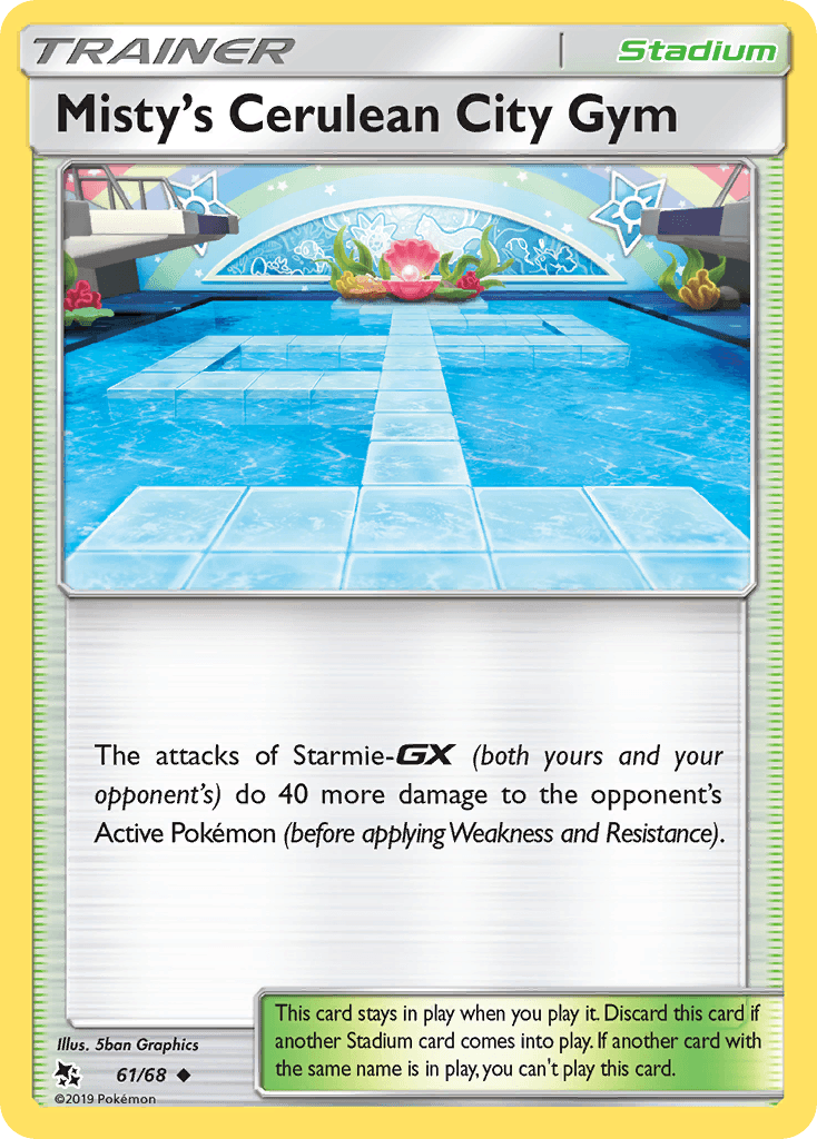 Misty's Cerulean City Gym — Hidden Fates #61