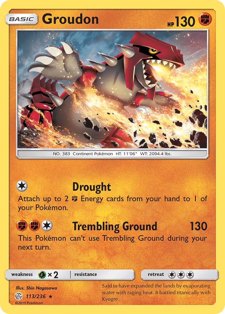 Groudon — Cosmic Eclipse #113