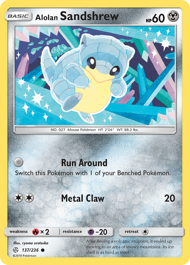 Alolan Sandshrew — Cosmic Eclipse #137