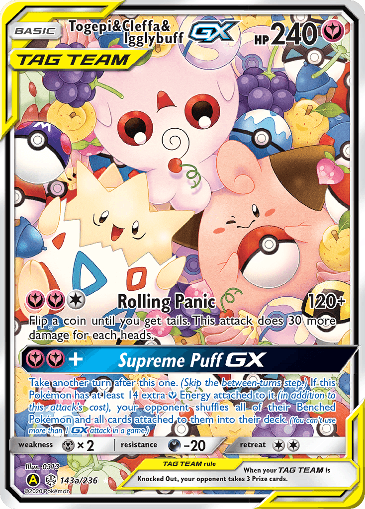 Togepi & Cleffa & Igglybuff-GX — Cosmic Eclipse #143a