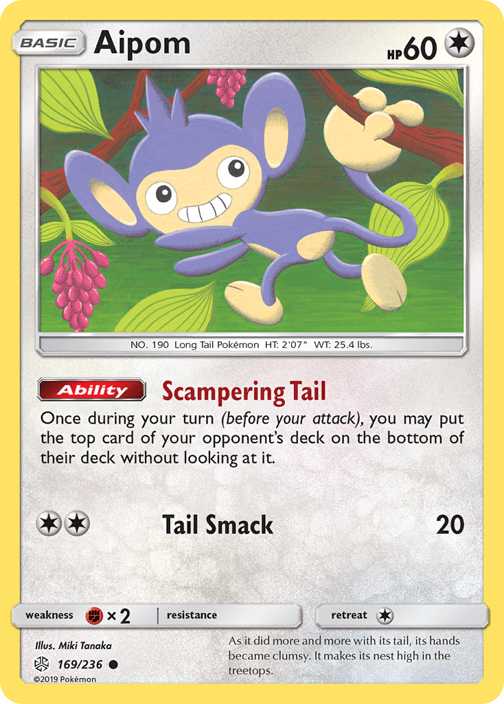 Aipom — Cosmic Eclipse #169