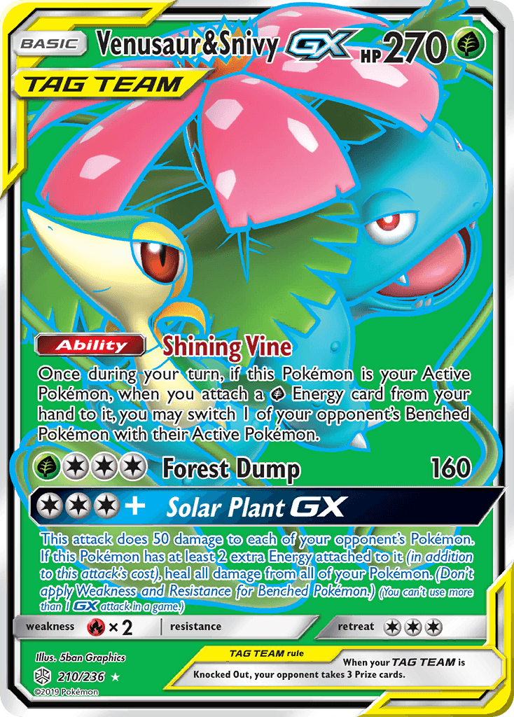 Venusaur & Snivy-GX — Cosmic Eclipse #210