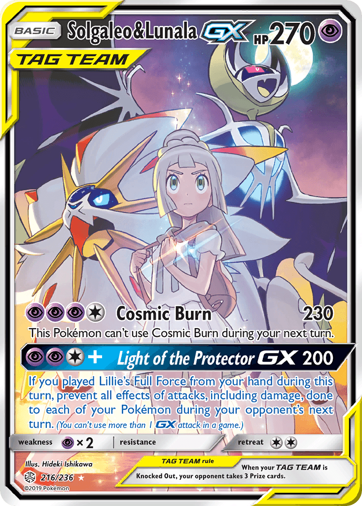 Solgaleo & Lunala-GX — Cosmic Eclipse #216