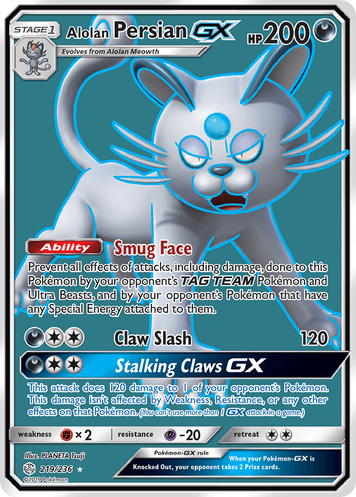 Alolan Persian-GX — Cosmic Eclipse #219
