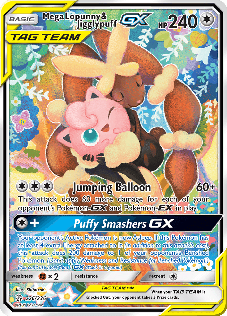 Mega Lopunny & Jigglypuff-GX — Cosmic Eclipse #226