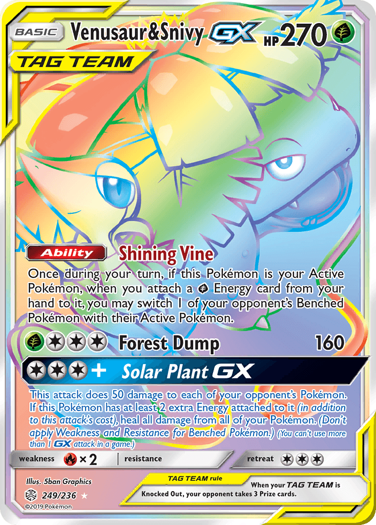Venusaur & Snivy-GX — Cosmic Eclipse #249