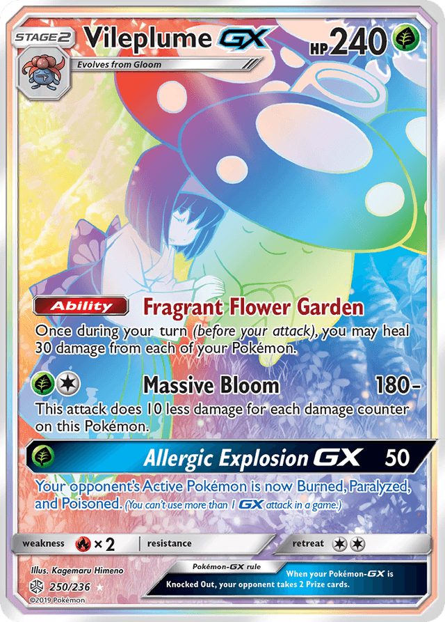 Vileplume-GX — Cosmic Eclipse #250
