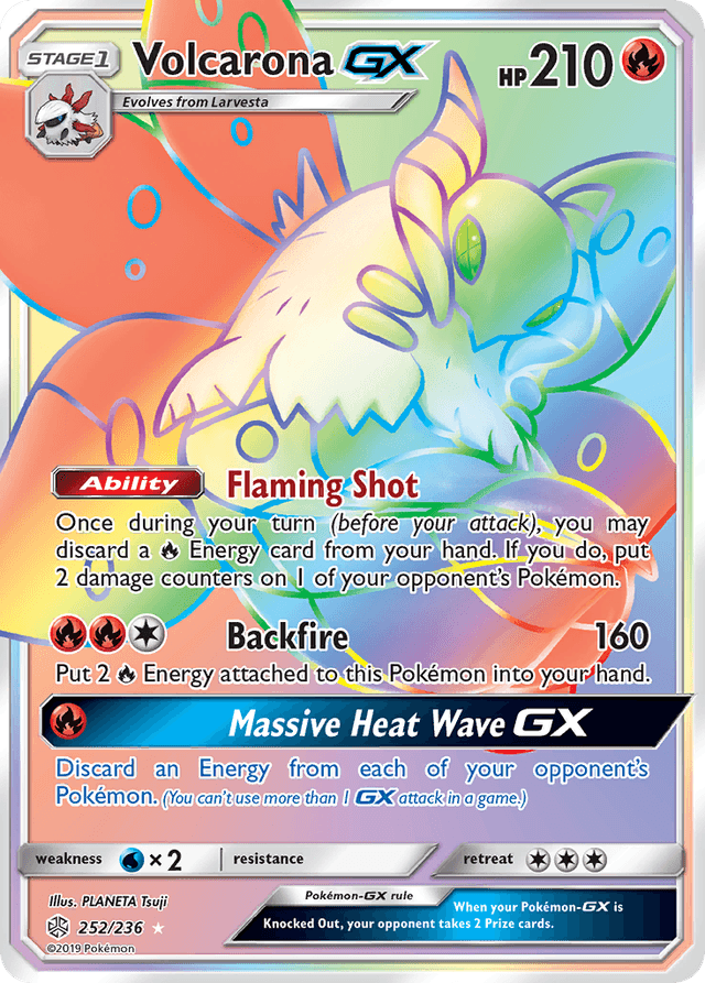 Volcarona-GX — Cosmic Eclipse #252