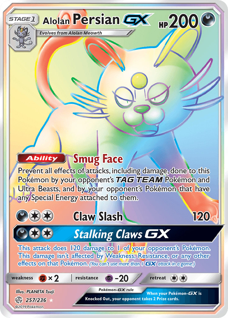 Alolan Persian-GX — Cosmic Eclipse #257