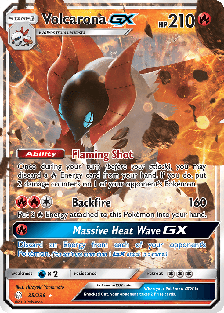 Volcarona-GX — Cosmic Eclipse #35