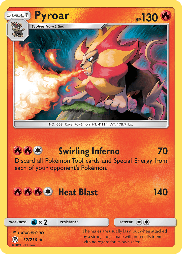 Pyroar — Cosmic Eclipse #37