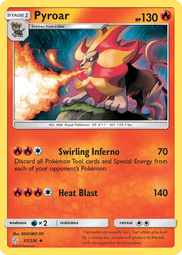 Pyroar — Cosmic Eclipse #37
